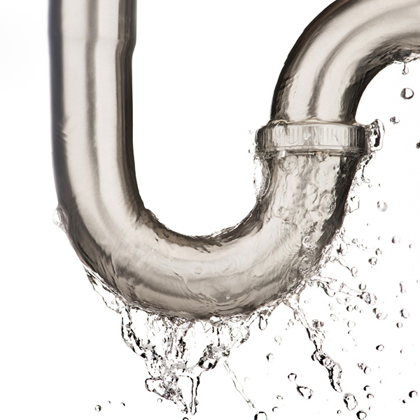 Water leaking from pipes