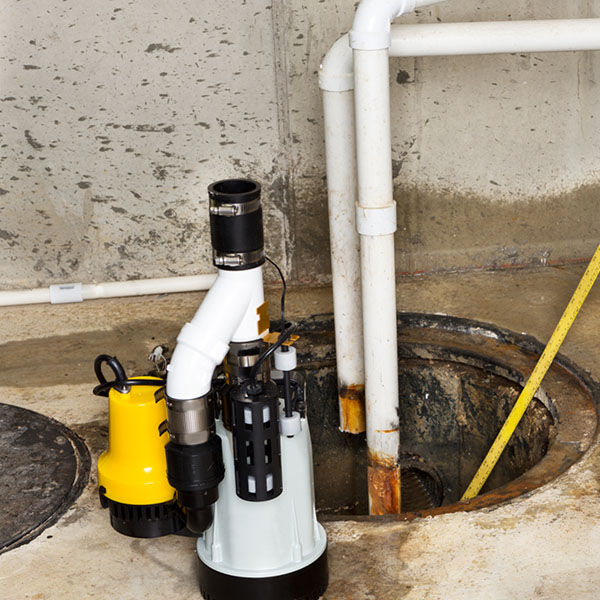 Sump pumps pit