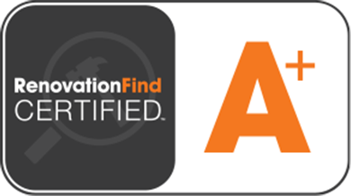 Renovation find certified logo